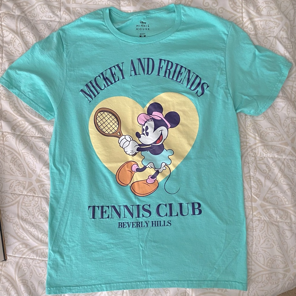 NWOT Disney Minnie Mouse Tennis Club T-Shirt - perfect for Pickleball or Tennis